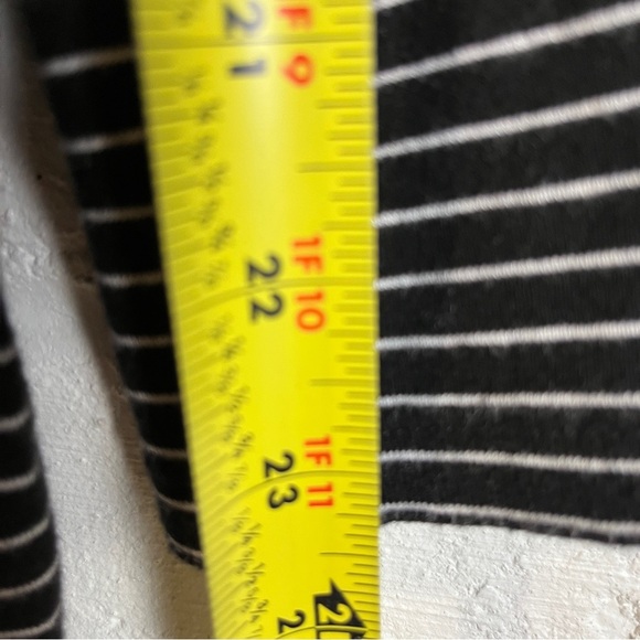 Ralph Lauren Womens Black White Striped Long Sleeve Tee Large - Picture 7 of 7